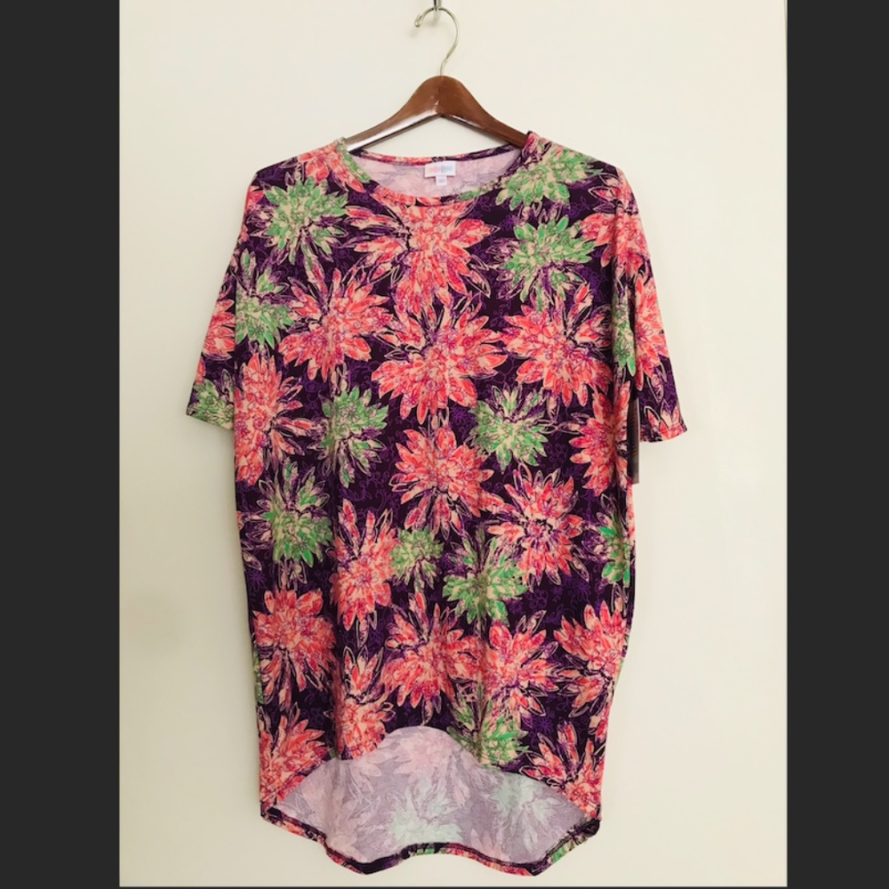 LulaRoe floral print Irma tunic size XS